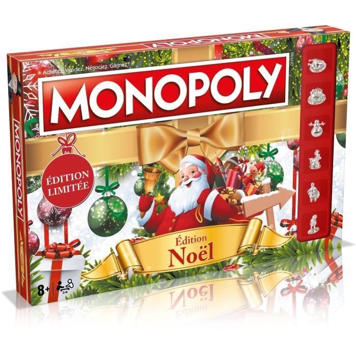 MONOPOLY Natale - Gioco da tavolo - MOSSE VINCENTI - Disponibile in 3-4 giorni lavorativi