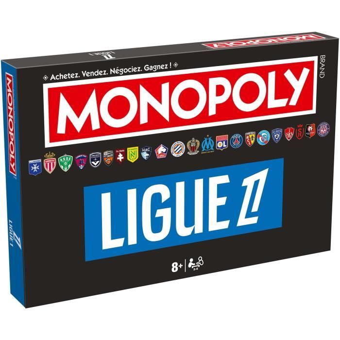 Gioco da tavolo - MOSSE VINCENTI - Monopoly Ligue 1 - Immergiti nel mondo del calcio francese - Disponibile in 3-4 giorni lavorativi