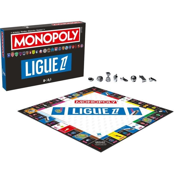 Gioco da tavolo - MOSSE VINCENTI - Monopoly Ligue 1 - Immergiti nel mondo del calcio francese - Disponibile in 3-4 giorni lavorativi