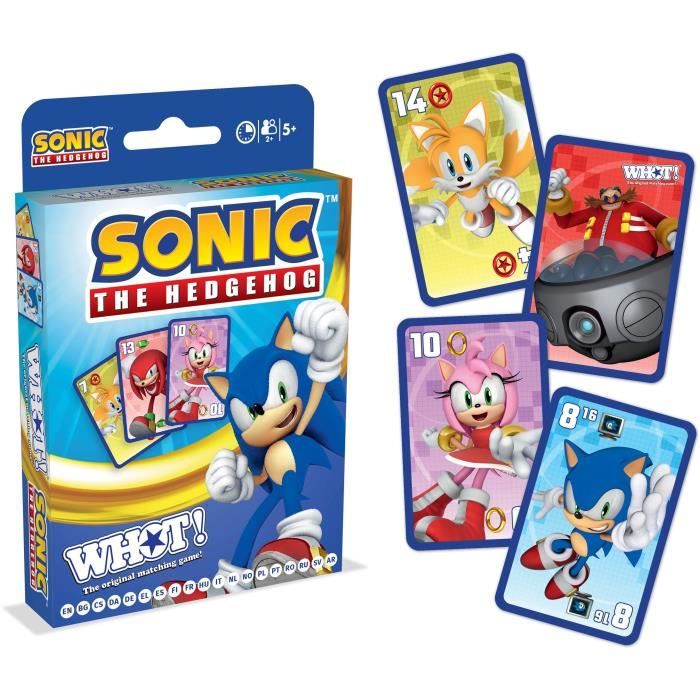 Oh! Sonic the Hedgehog - Gioco di carte - MOSSE VINCENTI - Gioco di carte nei colori Sonic per tutta la famiglia. - Disponibile in 3-4 giorni lavorativi