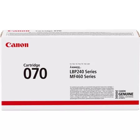 TONER CANON 070 BK Nero 3000PP x LBP243dw LBP246dw MF461dw MF463dw MF465dw - Disponibile in 3-4 giorni lavorativi