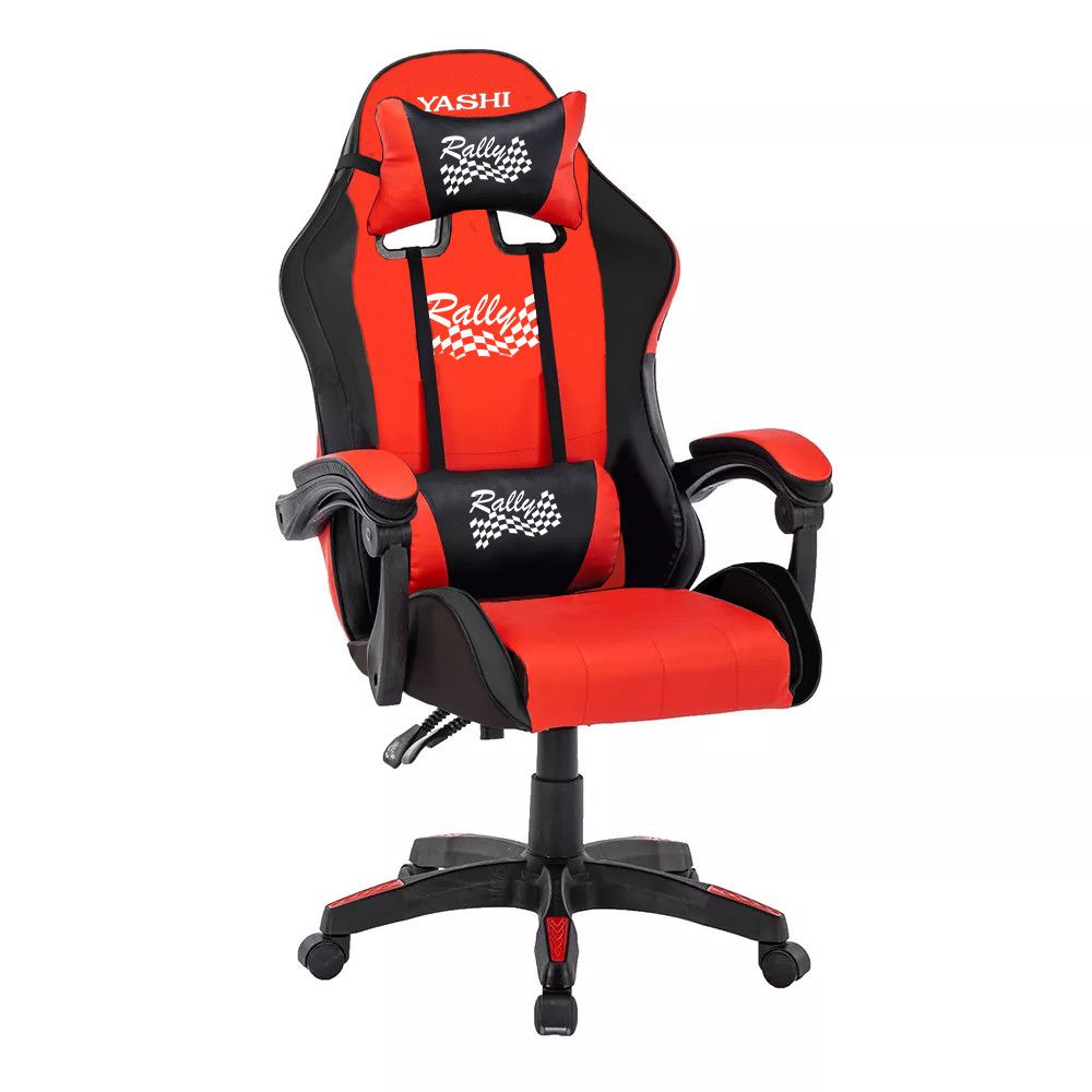 SEDIA GAMING seduta imbottita girevole con poggiatesta, elev a gas, blocco dell' inclinzione, recl fino a 135, supp collo/schie - Disponibile in 3-4 giorni lavorativi