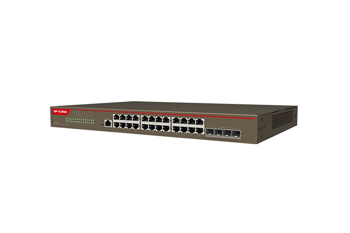 IP-COM SWITCH MANAGED L3, 24 PORT G + 4 SFP+ 10G - Disponibile in 3-4 giorni lavorativi