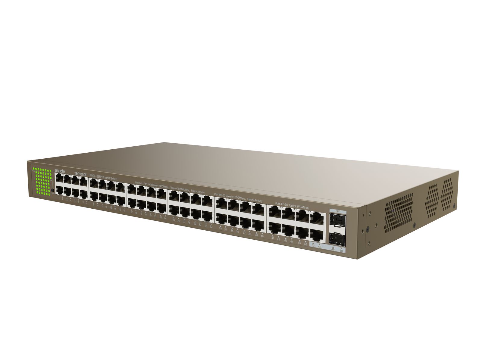 TENDA SWITCH 48GE+2SFP ETHERNET - Disponibile in 3-4 giorni lavorativi