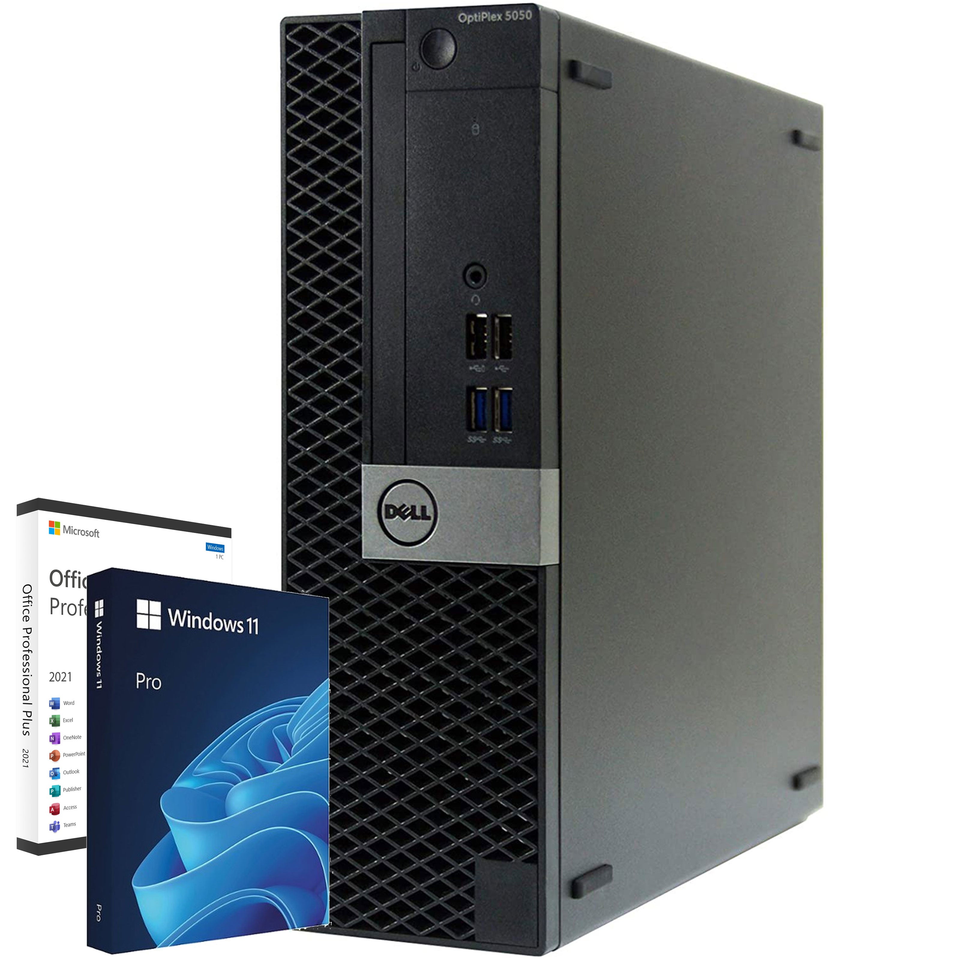 PC Desktop Ricondizionato - Grado A - Dell Optiplex 5050 SFF Computer Intel i7-6700 Ram 8GB SSD 240GB Windows 11 Office 2021 (Ricondizionato Grado A) - Disponibile in 2-4 giorni lavorativi