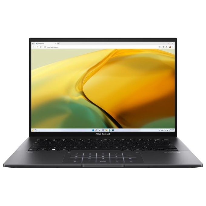 PC Notebook Nuovo ASUS Notebook 14'' ZENBOOK 14 UM3402YA KP416W AMD Ryzen 5 7530U, RAM 8GB, 512GB SSD PCIE, Windows 11 Home, Nero - Disponibile in 3-4 giorni lavorativi