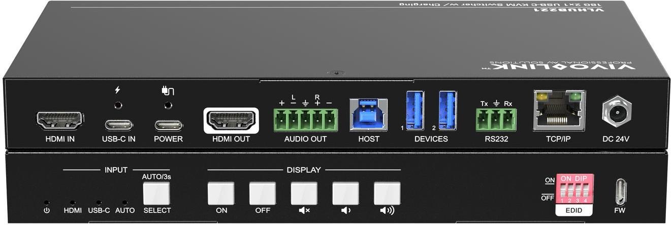 VivoLink 4K Presentation HDMI and USB-C to HDMI+USB3.0 - Digital/Daten (VLHUB221) - Disponibile in 6-7 giorni lavorativi