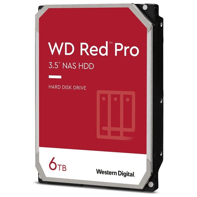 WD Red Pro WD6005FFBX HDD 6Tb Interno 3.5'' SATA 6Gb-s 7200 rpm buffer: 256Mb - Disponibile in 3-4 giorni lavorativi