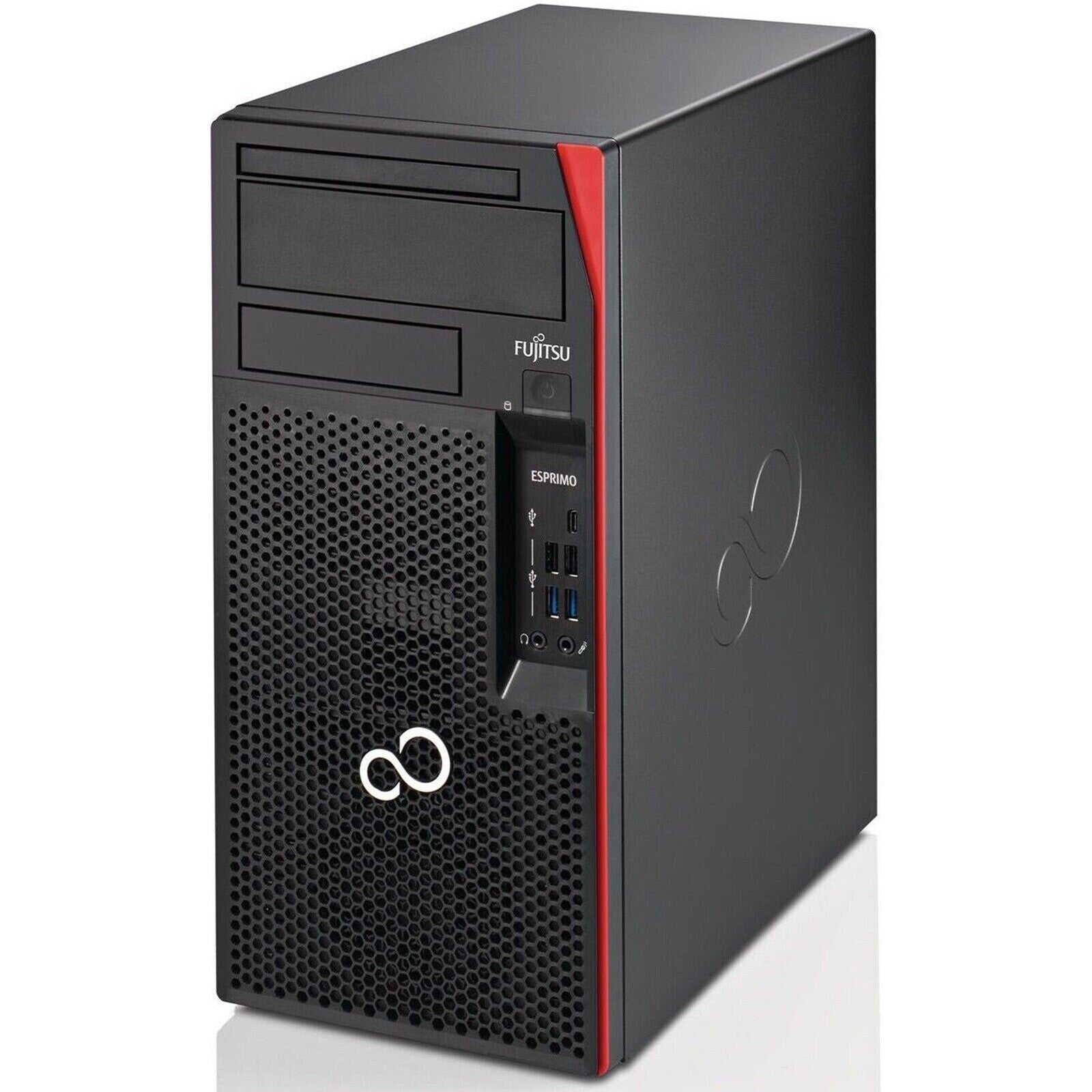 PC Desktop Ricondizionato - Grado A - Fujitsu Esprimo P757 Tower PC Computer Intel i5-7400 Ram 8GB SSD 256GB (Ricondizionato Grado A) - Disponibile in 2-4 giorni lavorativi