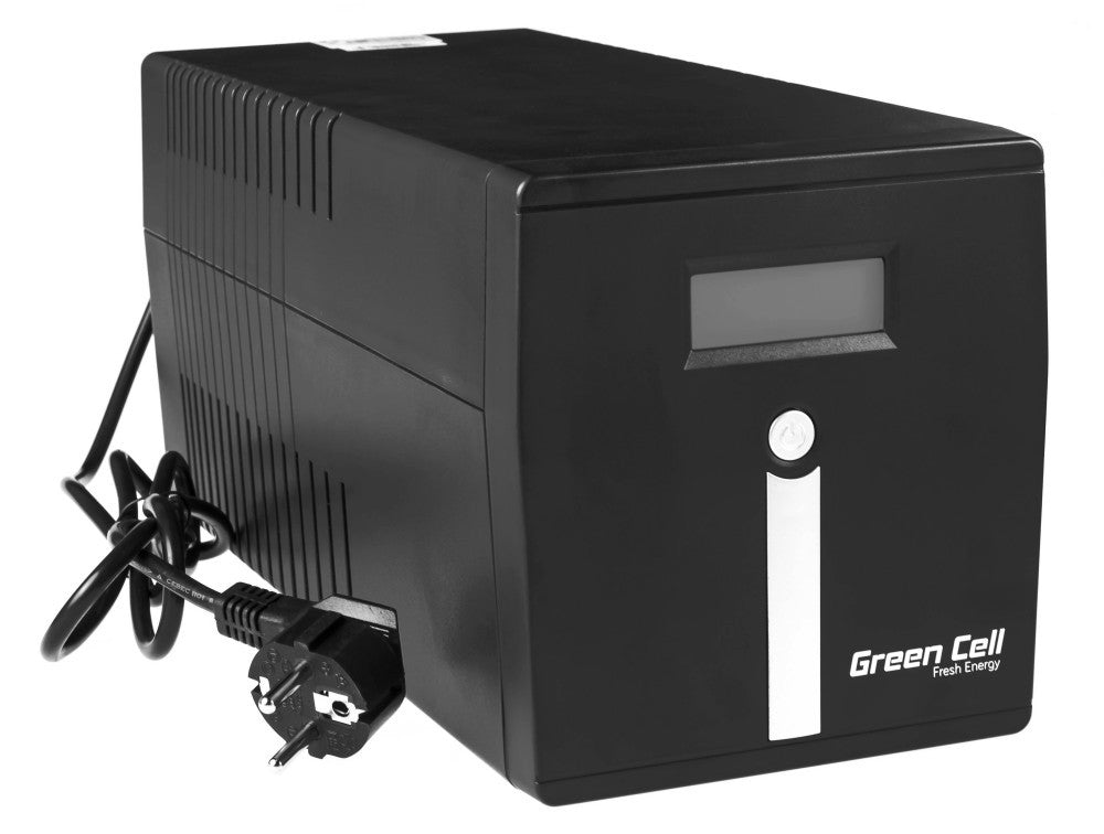 Greencell UPS Gruppo Di Continuità 1000VA 2 Schuko 2 IEC UPS03 - Disponibile in 2-4 giorni lavorativi