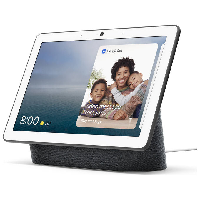 Google Nest Hub Charcoal 2nd Gen Dispositivo per la Smart Home con Assistente - Disponibile in 3-4 giorni lavorativi