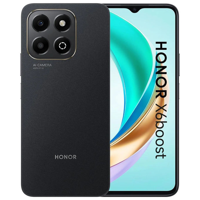 Smartphone nuovo Honor X6b 4Gb 128Gb 6.56'' Dual Sim Midnight Black - Disponibile in 3-4 giorni lavorativi