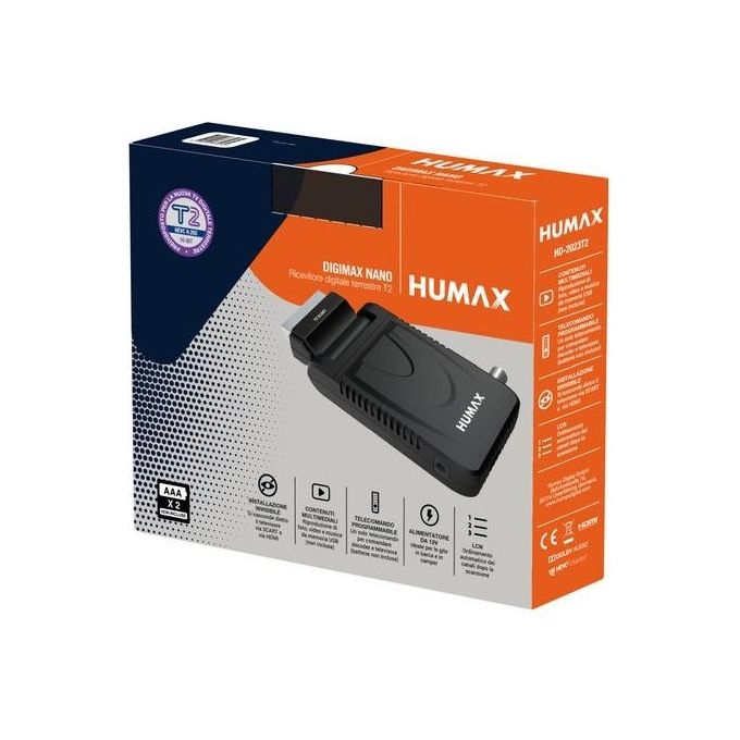 Humax HD-2023T2 Decoder Digitale Terrestre DVB-T2 - Disponibile in 3-4 giorni lavorativi