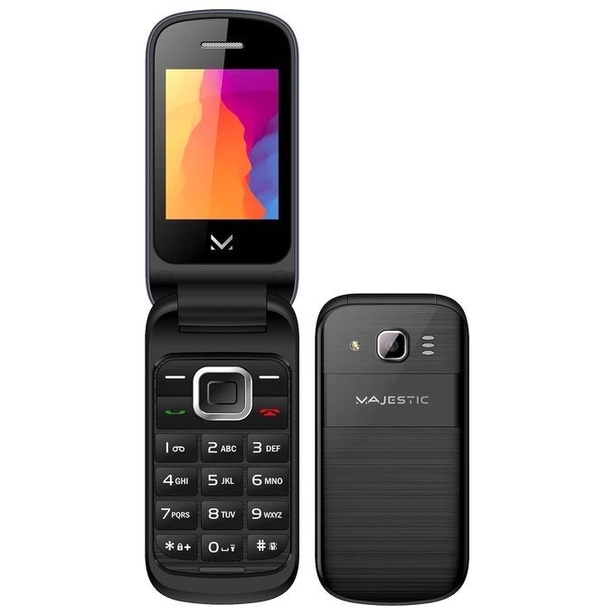 New Majestic LUCKY95 BK Telefono GSM DUAL SIM a Flip - Disponibile in 3-4 giorni lavorativi