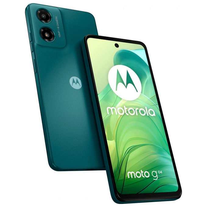 Smartphone nuovo Motorola Moto g04 4Gb 128Gb 6.56'' Dual Sim Sea Green - Disponibile in 3-4 giorni lavorativi