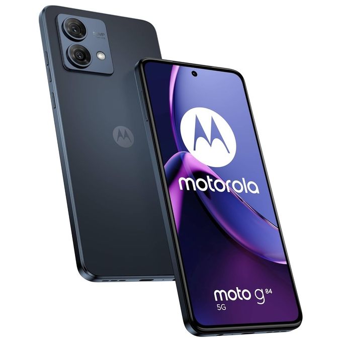 Smartphone nuovo Motorola Moto g84 5G 8Gb 256Gb 6.5'' Oled 120Hz Dual Sim Midnight blue - Disponibile in 3-4 giorni lavorativi