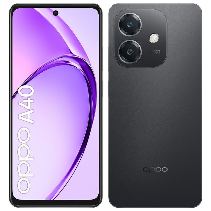 Smartphone nuovo Oppo A40 6-128Gb 6.67'' Dual Sim Sparkle Black - Disponibile in 3-4 giorni lavorativi