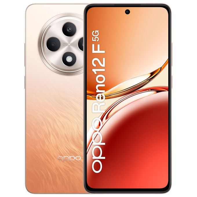 Smartphone nuovo Oppo Reno12 F 5G 8Gb 256Gb 6.67'' Amoled 120Hz Dual Sim Amber Orange - Disponibile in 3-4 giorni lavorativi