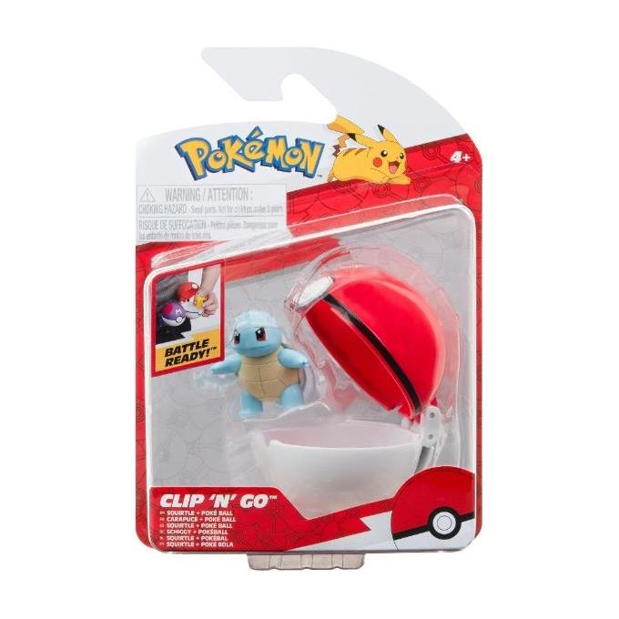 Rei Toys Set Personaggio Pokemon Clip n'Go Pokeball con Clip Cintura - Disponibile in 3-4 giorni lavorativi