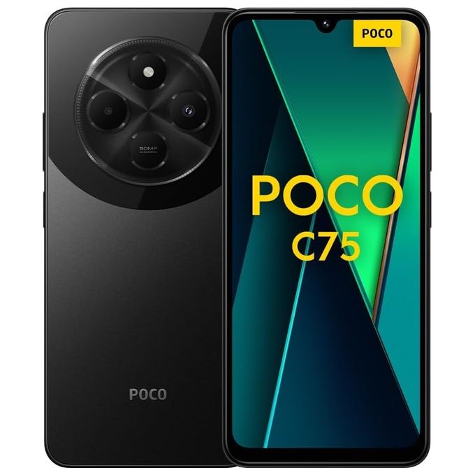 Smartphone nuovo Poco C75 8-256Gb 6.88'' 120Hz Dual Sim Black - Disponibile in 3-4 giorni lavorativi