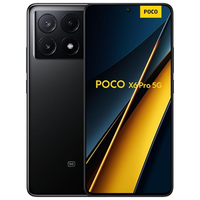 Smartphone nuovo Poco X6 Pro 5G 12Gb 512Gb 6.67'' Amoled 120Hz Dual Sim Black - Disponibile in 3-4 giorni lavorativi