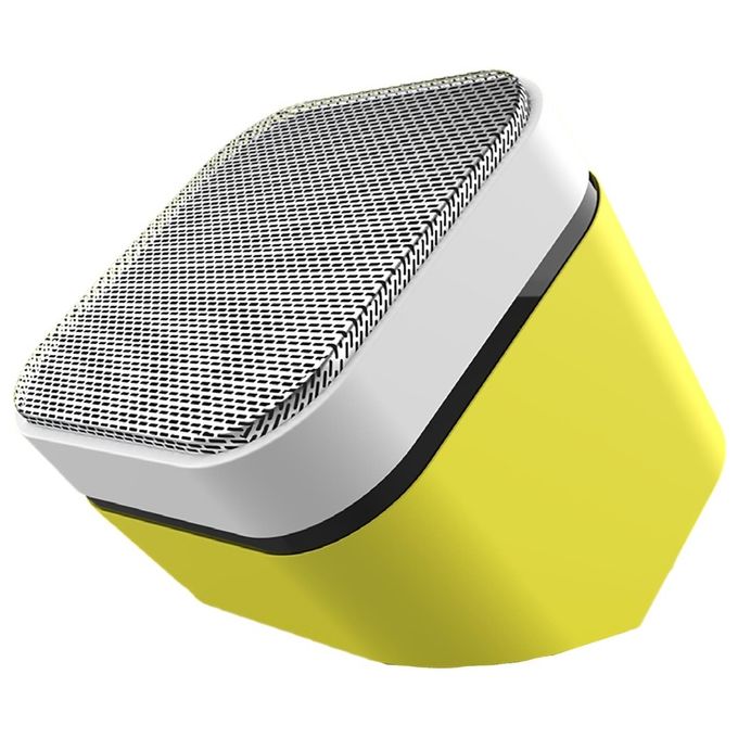 Celly Speaker Fluo, Cassa Bluetooth con Tecnologia Bluetooth 5.1 e Potenza di Uscita di 3W, Speaker Wireless con Raggio di 10m e Autonomia Fino a 3,5 h, Adatta per Ambienti Chiusi e Aperti, Giallo - Disponibile in 3-4 giorni lavorativi