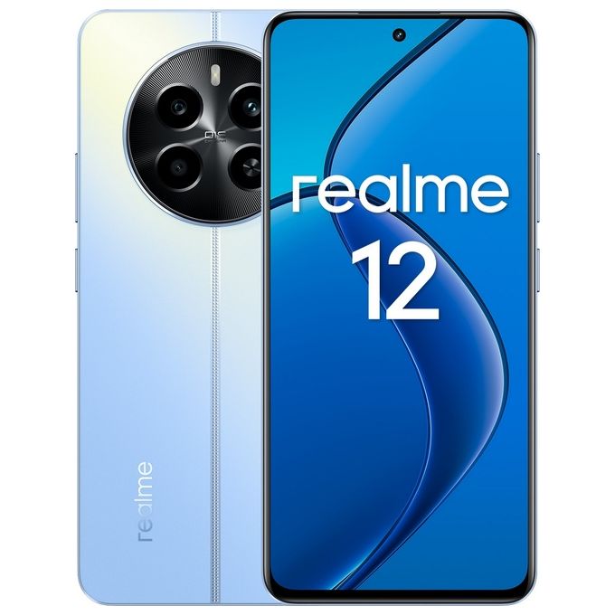 Smartphone nuovo Realme 12 8Gb 512Gb 6.67'' 120Hz Dual Sim Skyline Blue - Disponibile in 3-4 giorni lavorativi