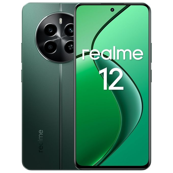 Smartphone nuovo Realme 12 8Gb 256Gb 6.67'' 120Hz Dual Sim Pioneer Green - Disponibile in 3-4 giorni lavorativi