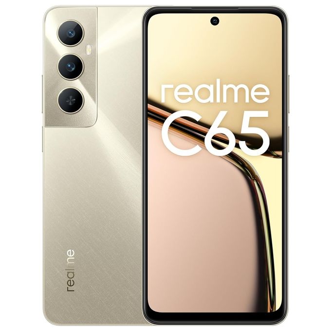 Smartphone nuovo Realme C65 8Gb 256Gb 6.67'' Dual Sim Starlight Gold Vodafone - Disponibile in 3-4 giorni lavorativi