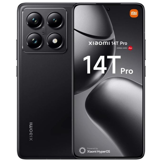 Smartphone nuovo Xiaomi 14T Pro 12-512Gb 6.67'' Oled 144Hz Dual Sim Titan Black Tim - Disponibile in 3-4 giorni lavorativi