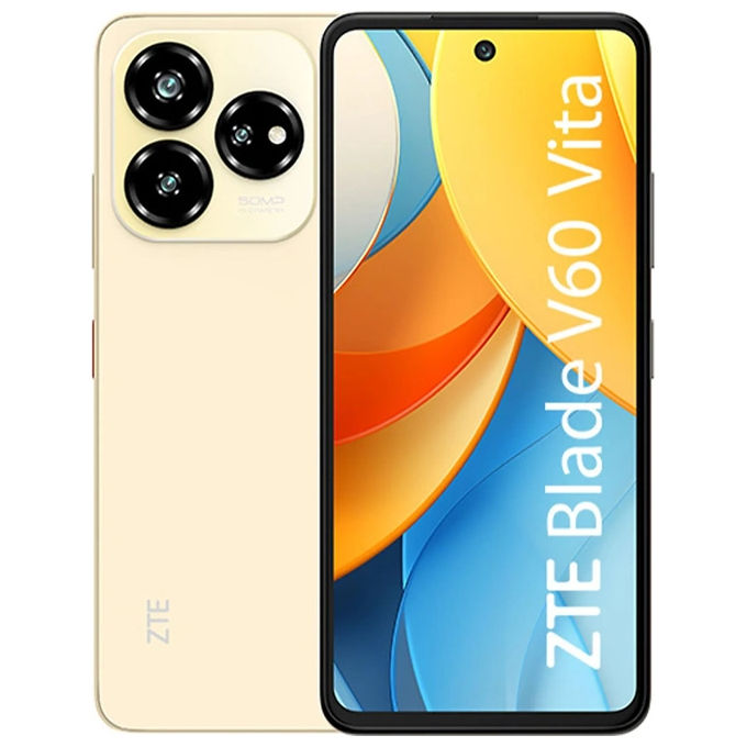 Smartphone nuovo ZTE Blade V60 Vita 6Gb 256Gb 6.6'' Dual Sim Champagne Gold - Disponibile in 3-4 giorni lavorativi