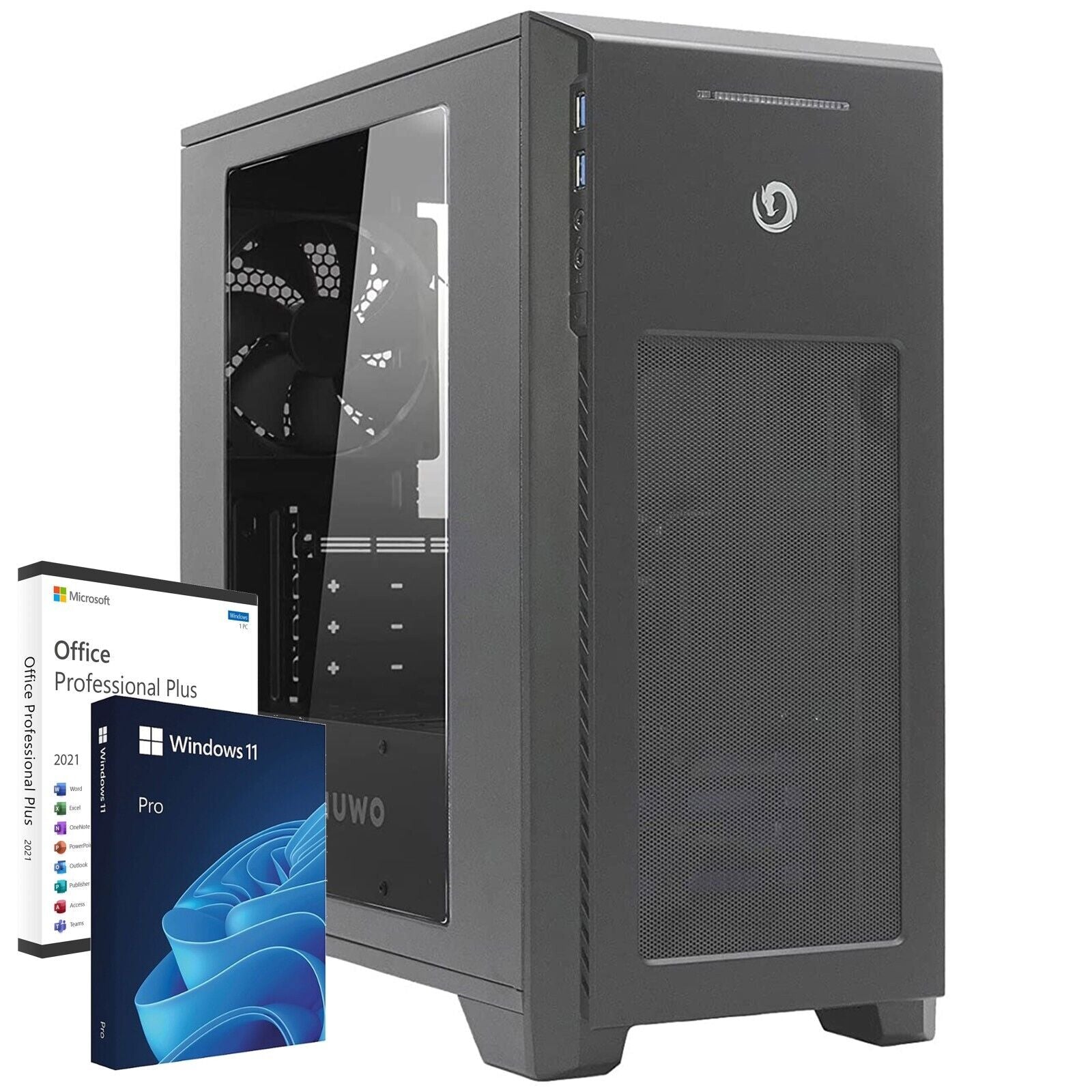 PC Desktop Nuovo PC Computer Assemblato Intel H610 i5-13400 Ram 16GB SSD 500GB Windows 11 Pro + Office 2021 - Disponibile in 2-4 giorni lavorativi