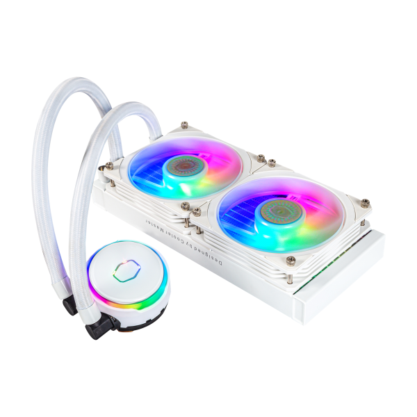 COOLER MASTER DISSIPATORE MASTERLIQUID PL240 FLUX WHITE EDITION ARGB LIQUID COOLER DISSIPATORE - Disponibile in 3-4 giorni lavorativi Cooler Master