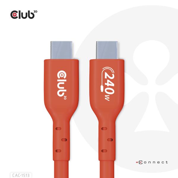 Club3d Cac-1513 Cavo Usb 3mt Usb 2.0 Usb C Arancione - Disponibile in 3-4 giorni lavorativi Club3d