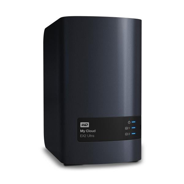 WD My Cloud EX2 Ultra WDBVBZ0000NCH Dispositivo di storage personal cloud 2 alloggiamenti RAID 0, 1, JBOD Gigabit Ethernet iSCSI - Disponibile in 3-4 giorni lavorativi Wd